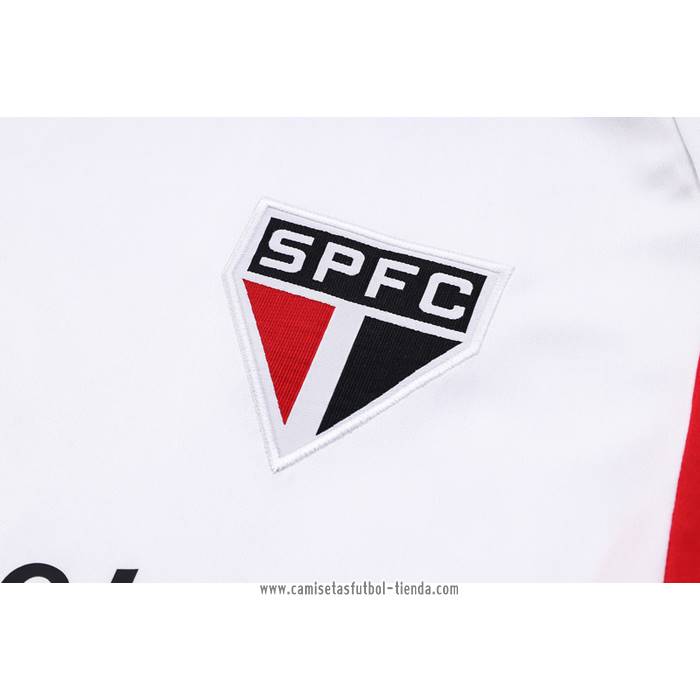 Chandal del Sao Paulo 2023 2024 Manga Corta Blanco